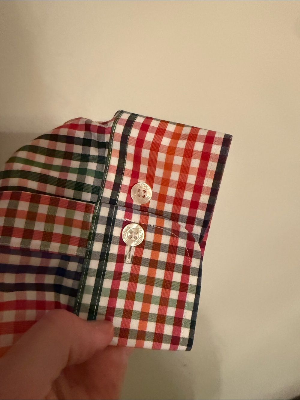 Brooks Brothers Multicolor Gingham Button-Down Shirt - Picture 4 of 6